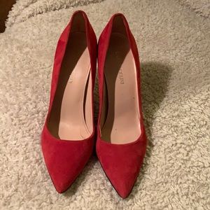 Enzo Angiolini red suede pumps sz 8
